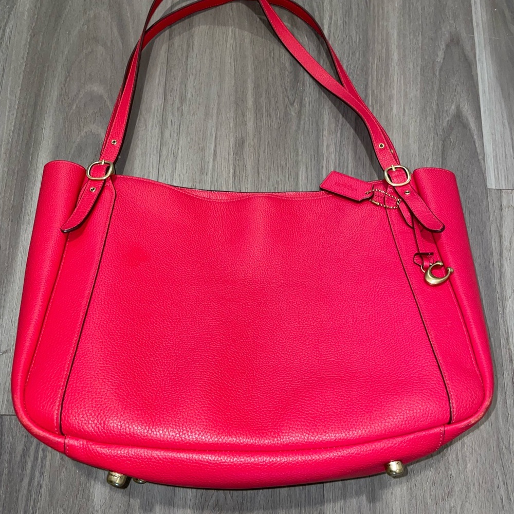 Women’s Coach Alana Tote Women's Bag (C8353) — Candy Apple Red